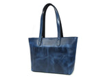 Load image into Gallery viewer, Leather Myra Tote Bag Abyss Blue