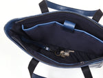 Load image into Gallery viewer, Leather Myra Tote Bag Abyss Blue