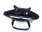 Load image into Gallery viewer, Leather Myra Tote Bag Abyss Blue