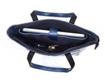 Load image into Gallery viewer, Leather Myra Tote Bag Abyss Blue