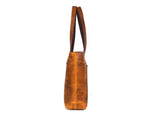 Load image into Gallery viewer, Leather Myra Tote Bag Tan Brown