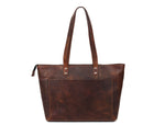 Load image into Gallery viewer, Voyager Leather Tote – Premium European Cow Leather Bag