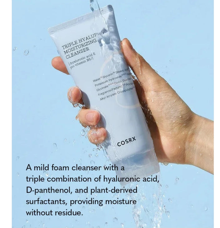Cosrx Hydrium Triple Hyaluronic Moisturizing Cleanser 150ml