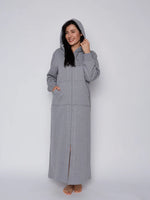 Load image into Gallery viewer, Mansfield Luxe Lounge Hooded Sweatshirt Robe with Front Zip