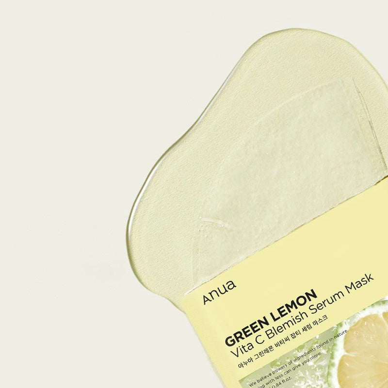 Anua Green Lemon Vita C Blemish Serum Mask 25ml × 10ea