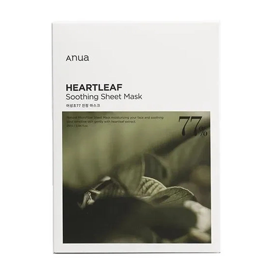 Anua Heartleaf 77% Soothing Sheet Mask Set 25ml × 10ea