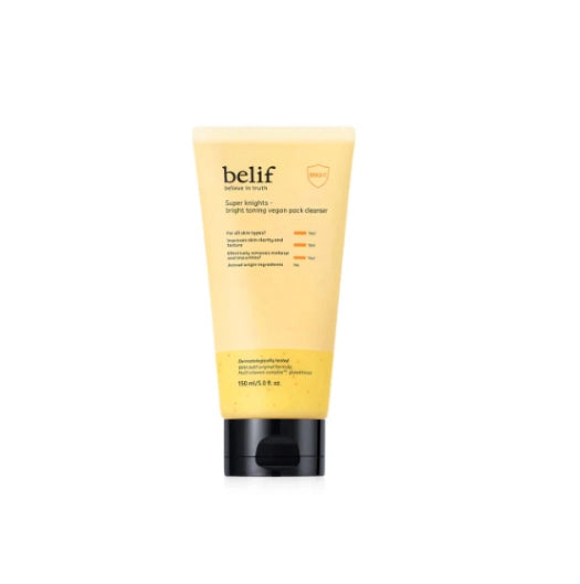 Belif Super Knights Bright Toning Vegan Pack Cleanser 150ml