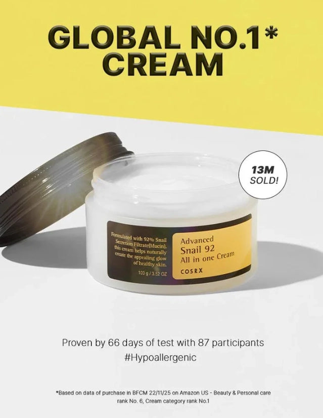 Cosrx Advanced Snail 92 All in One Cream Tube 200g