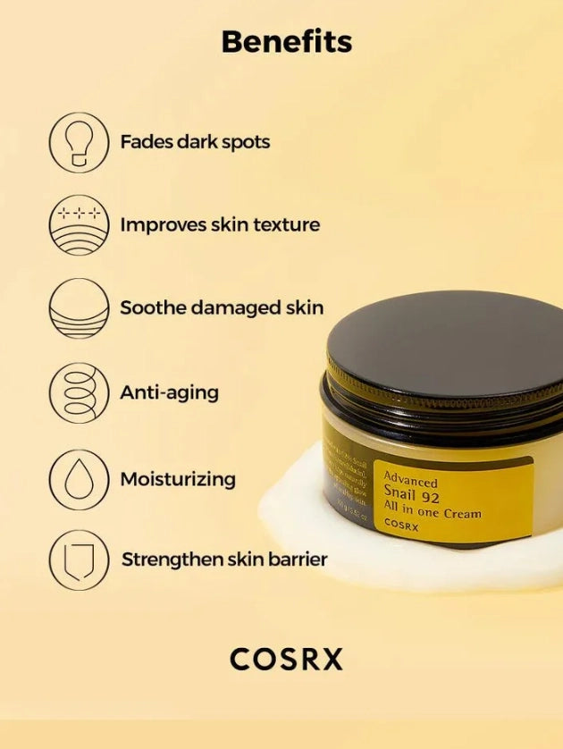 Cosrx Advanced Snail 92 All in One Cream Tube 200g