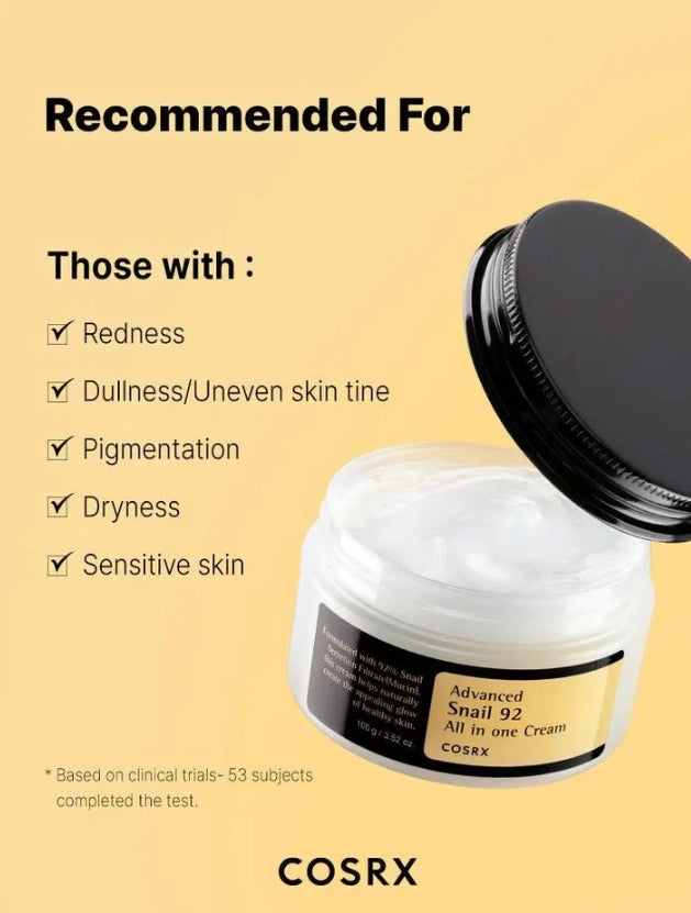 Cosrx Advanced Snail 92 All in One Cream Tube 200g