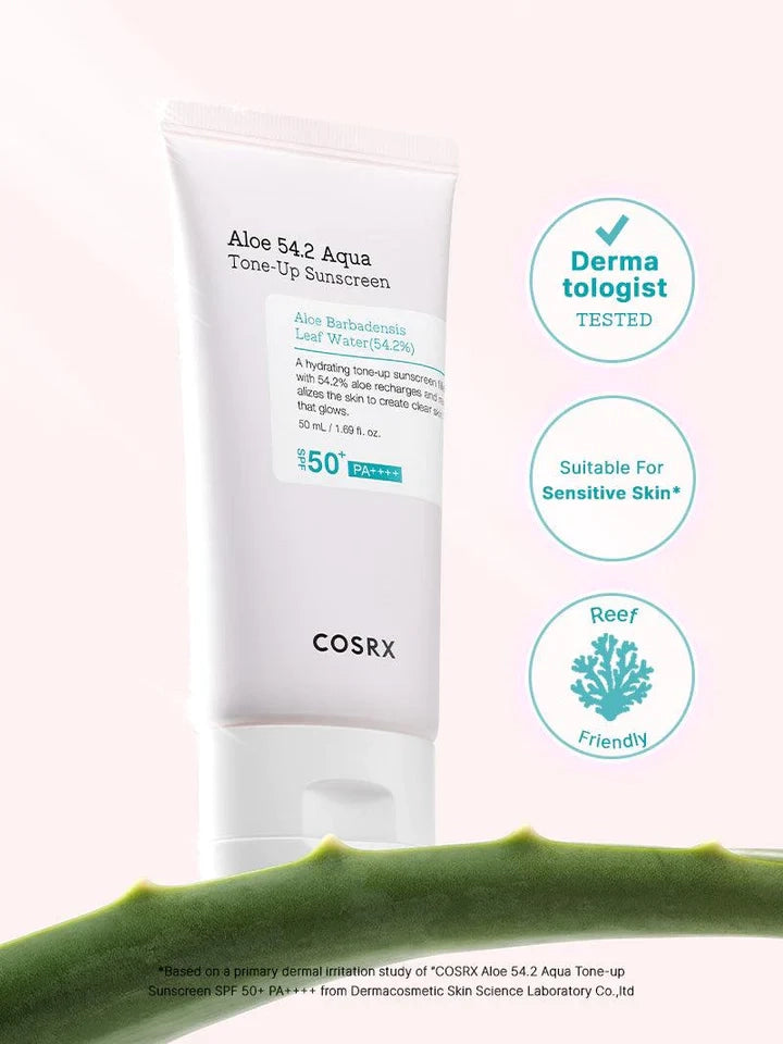 Cosrx Aloe 54.2 Aqua Tone-Up Sunscreen Spf 50+ Pa++++ 50ml