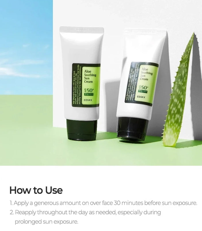 Cosrx Aloe Soothing Sun Cream SPF50+ Pa+++ 50ml
