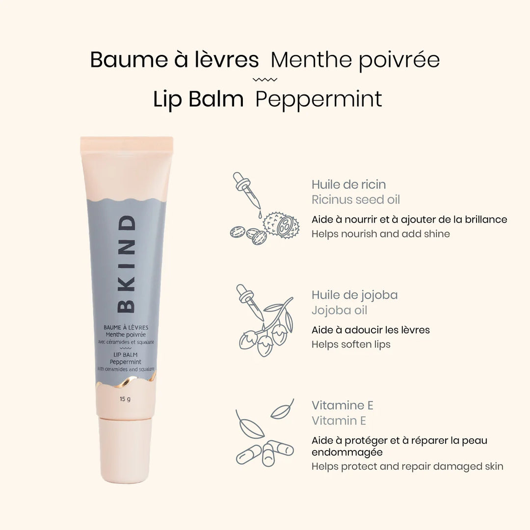 BKIND Nourishing Ceramide Lip Balm Peppermint