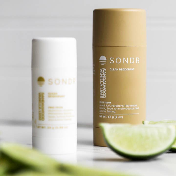 SONDR Full Size Sandalwood Vanilla Lime Deodorant