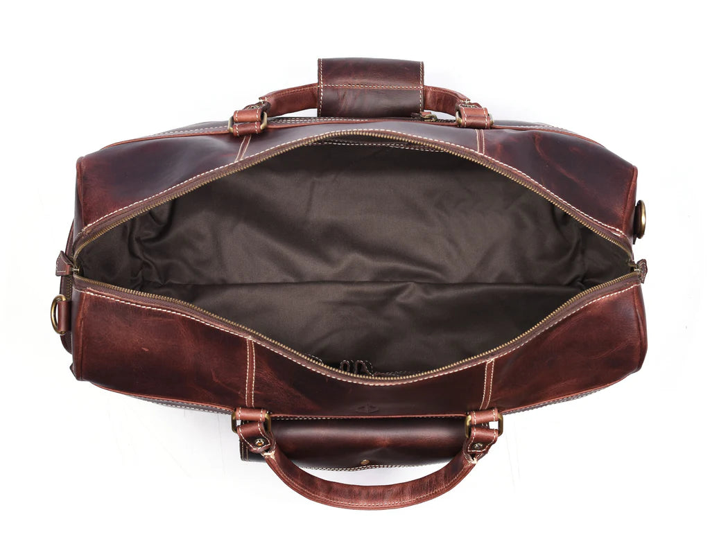 Dorval Leather Travel Bag – Rugged Elegance for Modern Explorers