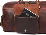 Load image into Gallery viewer, Dorval Leather Travel Bag – Rugged Elegance for Modern Explorers