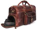 Load image into Gallery viewer, Dorval Leather Travel Bag – Rugged Elegance for Modern Explorers