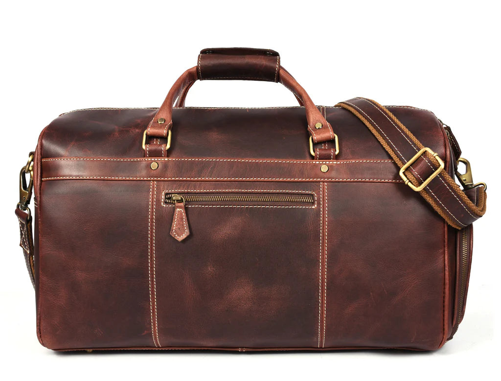 Dorval Leather Travel Bag – Rugged Elegance for Modern Explorers