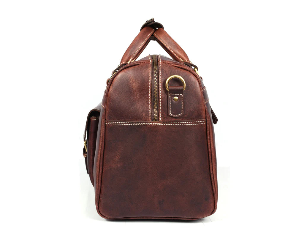 Dorval Leather Travel Bag – Rugged Elegance for Modern Explorers