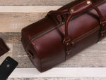 Load image into Gallery viewer, Leather Travel Duffle Bag