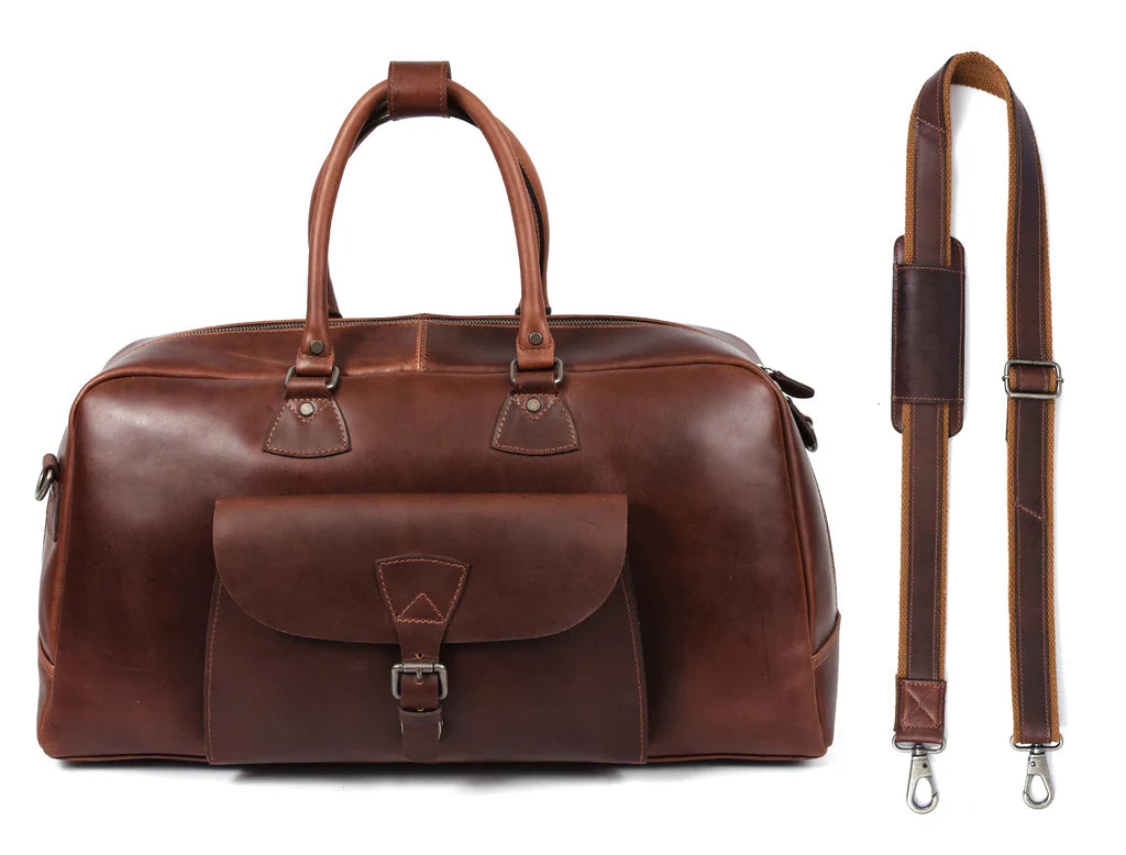 Classic Leather Portfolio Bag – Spacious & Stylish