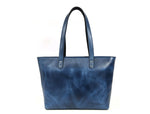 Load image into Gallery viewer, Leather Myra Tote Bag Abyss Blue
