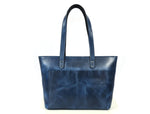 Load image into Gallery viewer, Leather Myra Tote Bag Abyss Blue
