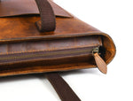 Load image into Gallery viewer, Leather Myra Tote Bag Tan Brown
