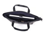 Load image into Gallery viewer, Leather Myra Tote Bag Black
