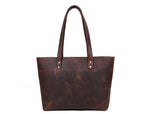 Load image into Gallery viewer, Leather Myra Tote Bag Walnut Brown