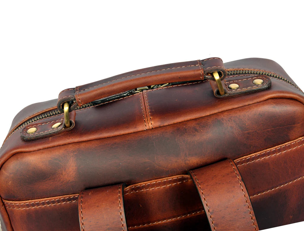 Tolredo Hudson Leather Backpack Midnight Oak