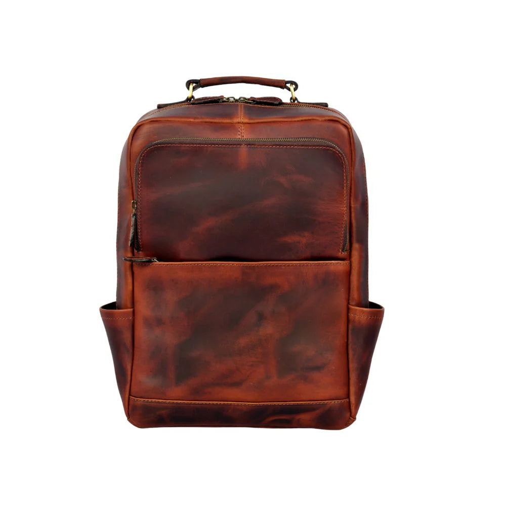 Tolredo Hudson Leather Backpack Midnight Oak