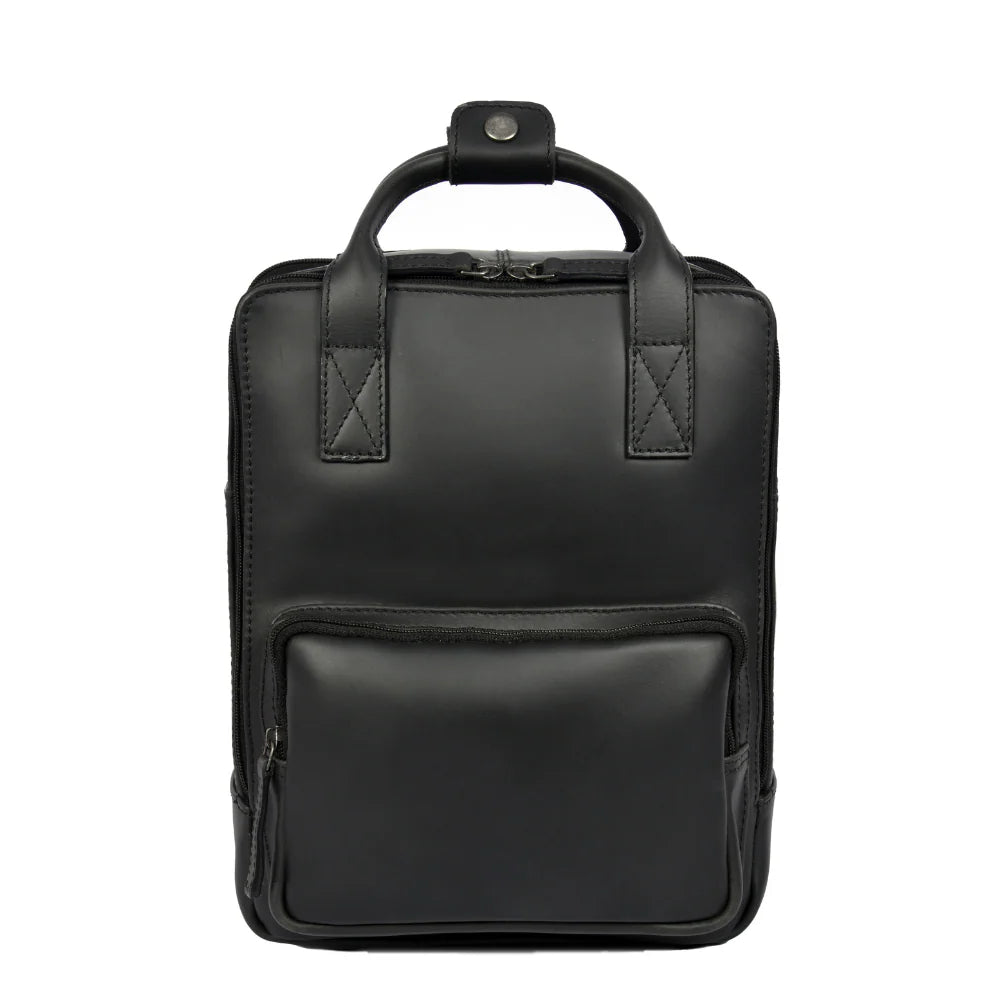 Tolredo Richmond City Leather Backpack Midnight Noir – Unisex & Handcrafted