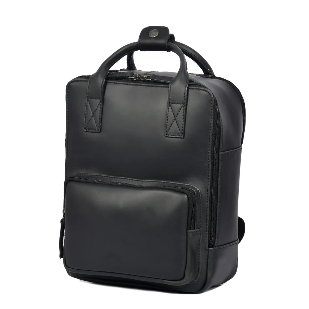 Tolredo Richmond City Leather Backpack Midnight Noir – Unisex & Handcrafted