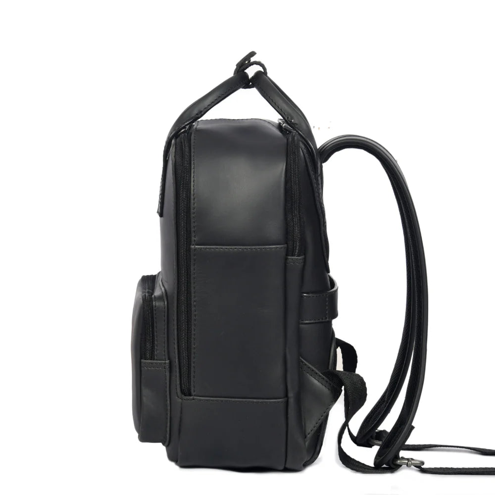 Tolredo Richmond City Leather Backpack Midnight Noir – Unisex & Handcrafted
