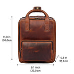 Load image into Gallery viewer, Tolredo Richmond City Leather Backpack Midnight Oak – Unisex &amp; Handcrafted