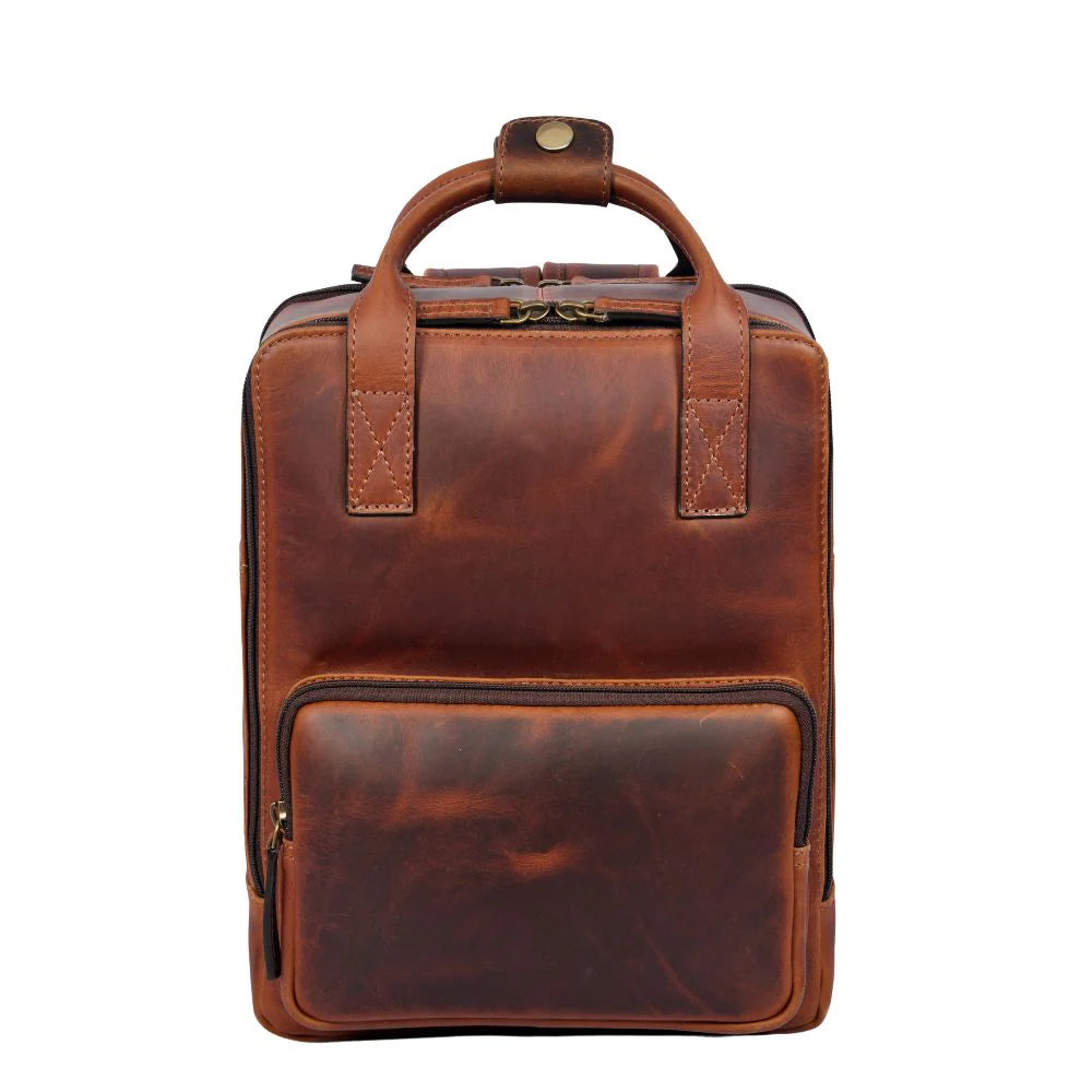 Tolredo Richmond City Leather Backpack Midnight Oak – Unisex & Handcrafted