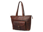 Load image into Gallery viewer, Voyager Leather Tote – Premium European Cow Leather Bag
