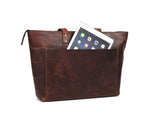 Load image into Gallery viewer, Voyager Leather Tote – Premium European Cow Leather Bag
