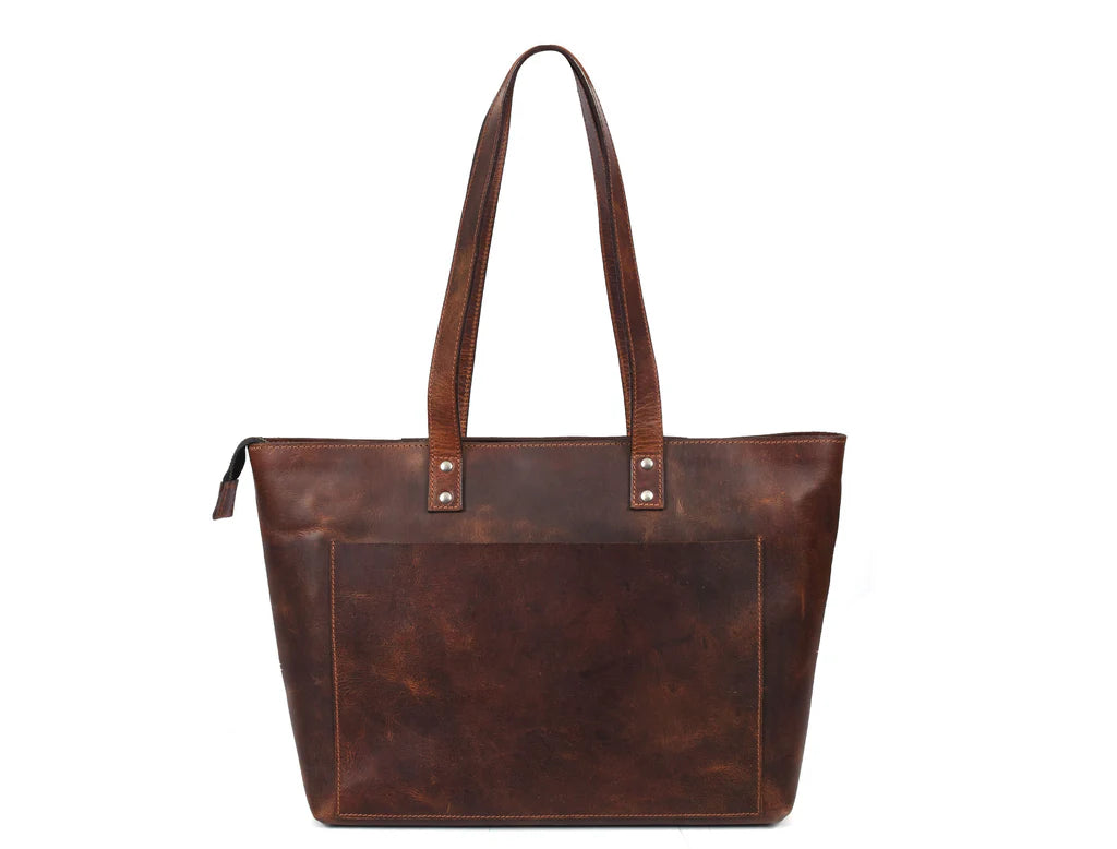 Voyager Leather Tote – Premium European Cow Leather Bag